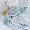 parapluie automatique transparent doraemon cartoon pour garçons et filles, parapluie manuel pliant kawaii, parapluies colorés en pvc, cadeaux y2k