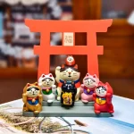 Ornements de bureau chat porte-bonheur mignon, décoration porte-bonheur, artisanat créatif en résine, modèle Miniature, décor de bureau, petit cadeau pour amis Ornements de bureau chat porte-bonheur mignon, décoration porte-bonheur, artisanat créatif en résine, modèle Miniature, décor de bureau, petit cadeau pour amis