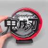 Anime Kimetsu No Yaiba 3D Logo titre modèle poupée plaque signalétique pour démon Slayer PVC Figure affichage accessoire Cosplay exposition support jouet