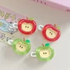 pince à cheveux pomme mignonne pour femmes, barrettes à frange latérale de style coréen/japonais, épingle à cheveux et accessoires pour filles