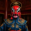 masque d'opéra de pékin, fournitures de fête, masque pour les yeux, accessoires de bal, artisanat traditionnel, théâtral, culturel, décoratif, couverture faciale