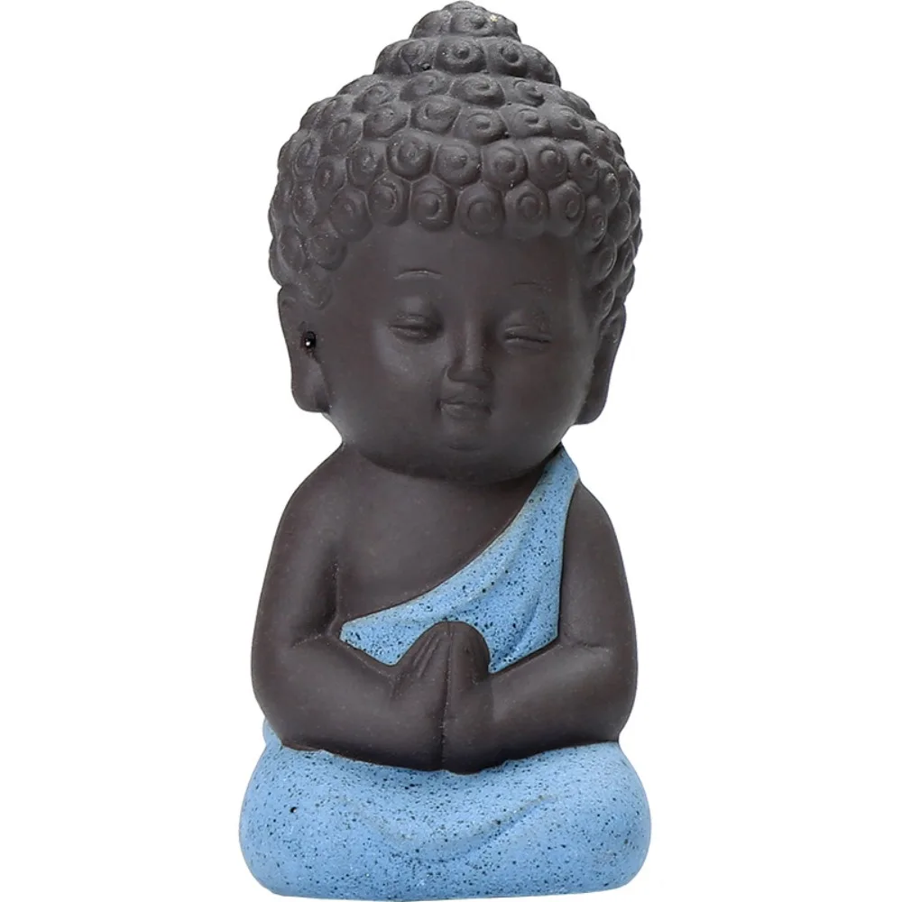 ornements en céramique pour animaux de compagnie de thé, style chinois, statue de bouddha mignonne, mini moine exquis, jeu de thé figauckland ornements en céramique pour animaux de compagnie de thé, style chinois, statue de bouddha mignonne, mini moine exquis, jeu de thé figauckland