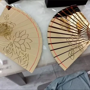 Éventail pliant chinois Demon Slayer Douma, Cosplay, motif japonais, artisanat d’art, cadeau, décoration de la maison, ornements, éventail à main de danse Éventail pliant chinois Demon Slayer Douma, Cosplay, motif japonais, artisanat d’art, cadeau, décoration de la maison, ornements, éventail à main de danse