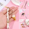 cloche de chat porte bonheur japonaise sakura, ulde confrontation pour téléphone portable, ulde poignet porte clés mignon, lanière anti perte, pendentif sangle de téléphone