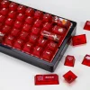 kbdiy nichirin épée thème keycap rouge mat translucide anime pc keycaps profil cerise pour 60 wooting clavier mécanique gamer