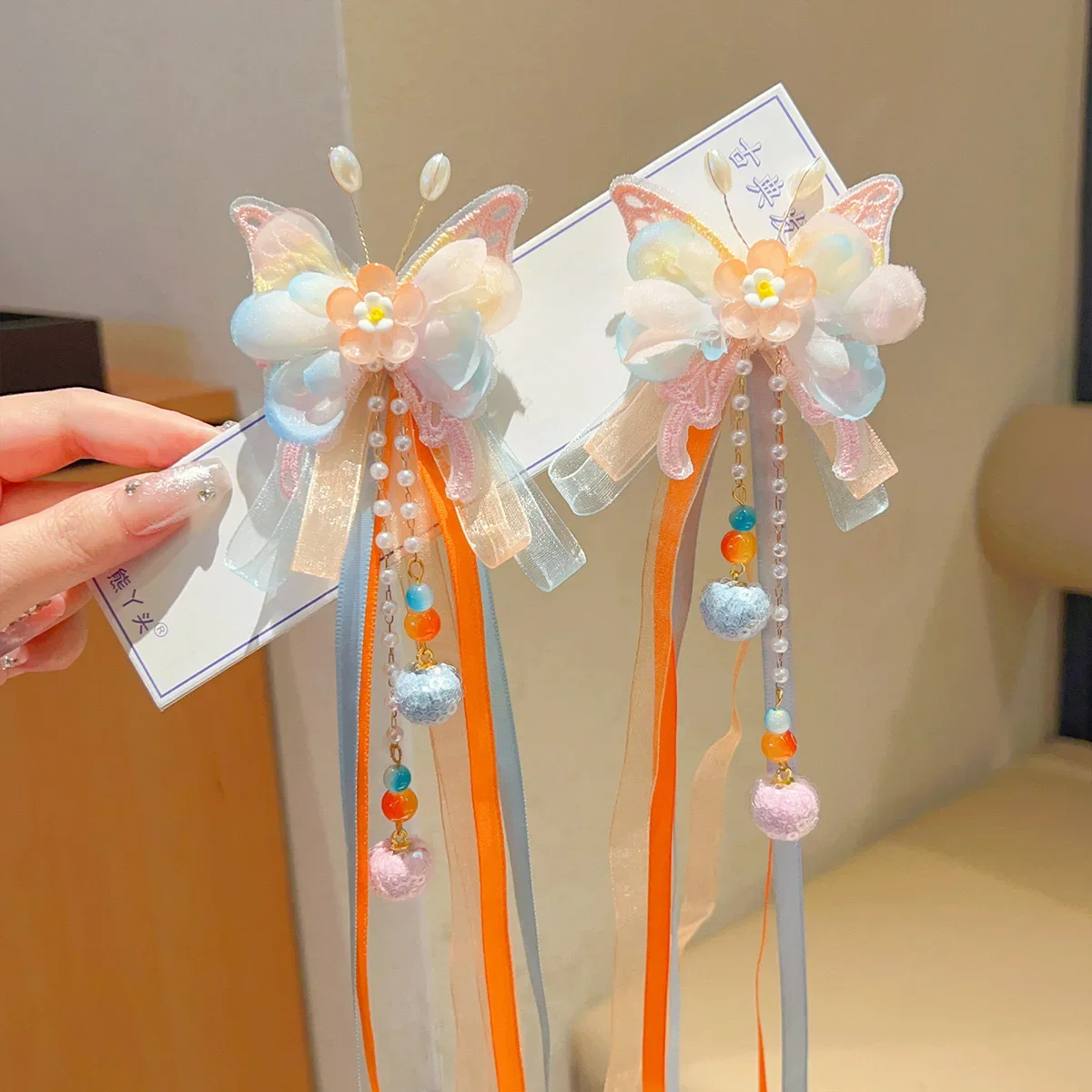 Épingles à cheveux traditionnelles chinoises à pampilles, pinces à cheveux hanfu féeriques step shake, cadeau pour filles Épingles à cheveux traditionnelles chinoises à pampilles, pinces à cheveux hanfu féeriques step shake, cadeau pour filles