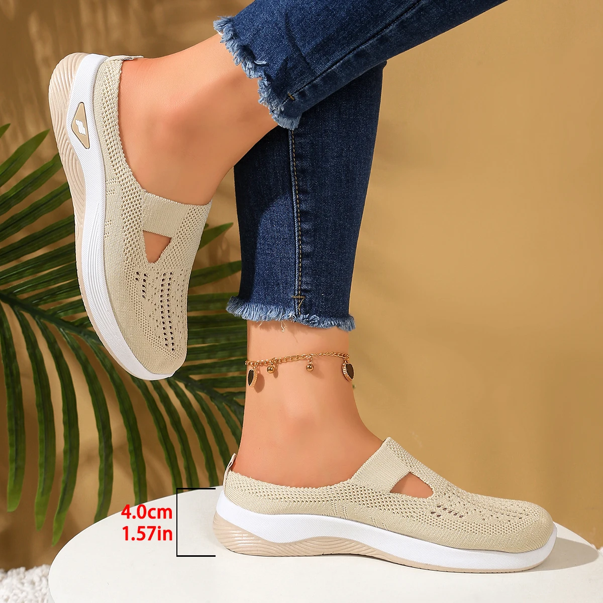 chaussures pour femmes pratiques et confortables à la maison, un pied avec évent et demi pantoufle, chaussures d'été pour femmes, livraison gratuite chaussures pour femmes pratiques et confortables à la maison, un pied avec évent et demi pantoufle, chaussures d'été pour femmes, livraison gratuite