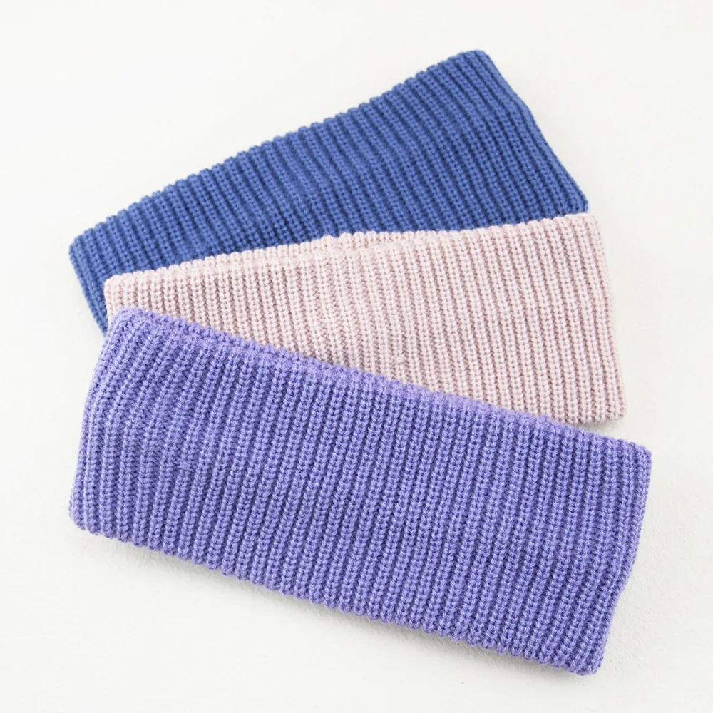 bandeau large tricoté de couleur unie pour femmes, bandeau de sport à rayures verticales, couvre tête coréen ins, chauffe oreilles en laine d'hiver bandeau large tricoté de couleur unie pour femmes, bandeau de sport à rayures verticales, couvre tête coréen ins, chauffe oreilles en laine d'hiver