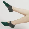3 paires de chaussettes de yoga pour femmes, chaussettes d'hiver à cinq doigts, dos nu, antidérapantes, poignée en silicone, coton, pilate, course à pied, danse