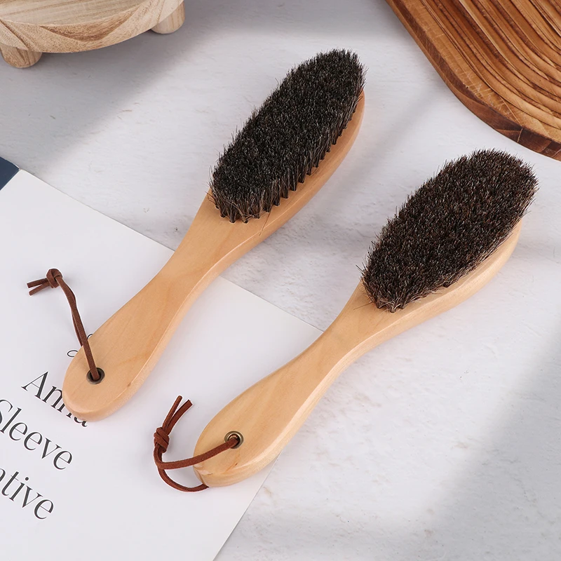 brosse en crin de cheval avec manche en bois – vernis à chaussures, nettoyage du linge et soin antistatique | brosse en crin de cheval doux brosse en crin de cheval avec manche en bois – vernis à chaussures, nettoyage du linge et soin antistatique | brosse en crin de cheval doux