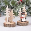 Décorations de Noël, ornements en bois, mini décoration de bureau pour arbre de Noël, parfaite pour la table à manger Décorations de Noël, ornements en bois, mini décoration de bureau pour arbre de Noël, parfaite pour la table à manger