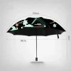 genshin impact anime parapluie portable pliant uv bloc noir parasol xiao ganyu genshin femmes pluie coupe vent parapluie parasol