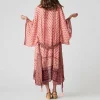 AYUALIN-Kimono à Imprimé Floral Rose pour Femme, Robe Longue, Cardigan en Coton Rayonne, Blouse de Plage Boho et Chemise d’Été, 2024 AYUALIN-Kimono à Imprimé Floral Rose pour Femme, Robe Longue, Cardigan en Coton Rayonne, Blouse de Plage Boho et Chemise d’Été, 2024