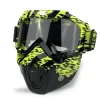 masque facial de moto, vélo, masque facial coupe vent et résistant au sable, masque de protection complet, lunettes colorées, tactique