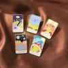 stratravelling Épingle en émail grenouille personnalisée, épingle de tarot, insigne de bijoux, sac à dos, revers, soleil, étoiles, lune, amoureux de la mort, fête d'halloween, vente en gros