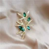 1pc mode branche broche pour femmes hommes simple rétro feuilles broches broches bijoux accessoires à la mode cadeaux de vacances d'été 2025