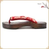 geta – sabots traditionnels japonais à fond plat unisexe en bois paulownia pour hommes et femmes, chaussures de cosplay ninja, tongs d'été
