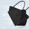 masque facial noir jetable non tissé 3 couches filtre anti poussière respirant gaze protection masque buccal mascarillas 10 pièces