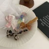 Épingle à cheveux avec nœud en acide acétique marbré de 2023cm, accessoires pour cheveux, jolie fille, frange, clip de bord, nouvelle collection 6.5