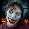 Masque de démon effrayant pour Halloween, visage souriant, masque du diable aux yeux blancs, sourire effrayant, exorciste, décoration de fête, masque de carnaval pour Halloween Masque de démon effrayant pour Halloween, visage souriant, masque du diable aux yeux blancs, sourire effrayant, exorciste, décoration de fête, masque de carnaval pour Halloween