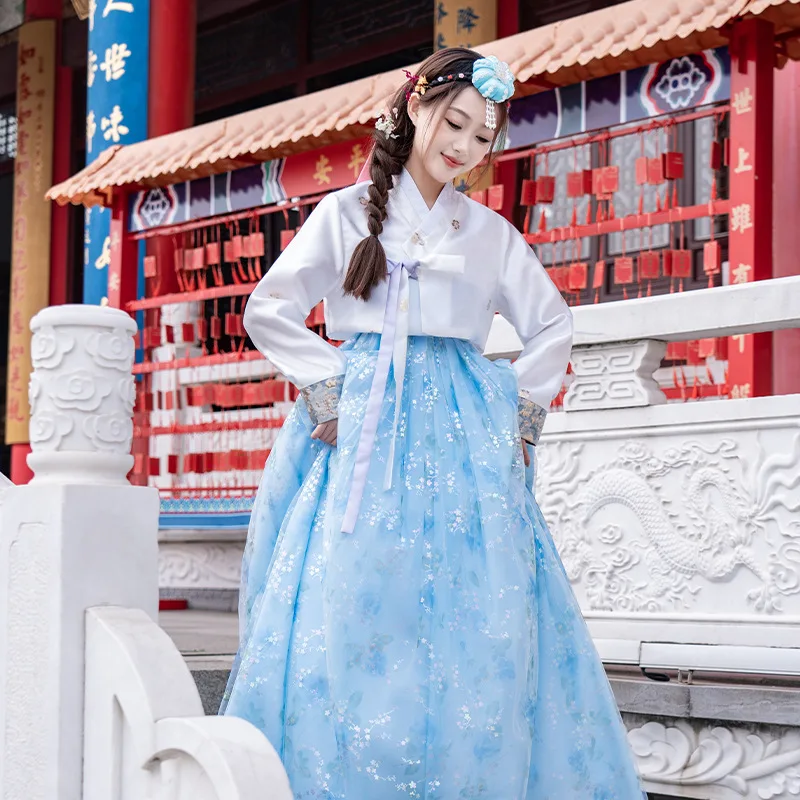 hanbok coréen costume traditionnel pour femmes élégant luxe hanbok robe princesse cosplay anicent rétro longue robe fête de mariage hanbok coréen costume traditionnel pour femmes élégant luxe hanbok robe princesse cosplay anicent rétro longue robe fête de mariage