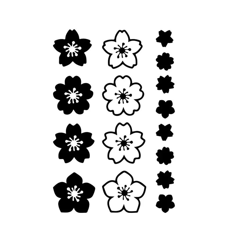 autocollant de fleurs de sakura pour voiture, décalcomanies en vinyle, autocollant pour ordinateur portable, décoration de fenêtre de pare brise, accessoires externes, aucune fleur autocollant de fleurs de sakura pour voiture, décalcomanies en vinyle, autocollant pour ordinateur portable, décoration de fenêtre de pare brise, accessoires externes, aucune fleur