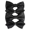 Cravates pour hommes couleur unie noeud papillon noir pour hommes Style britannique Double couche nœud papillon fête de mariage papillon cravate accessoires cadeaux