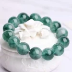 Bracelet en Jade pour hommes et femmes, bijou en Jade, en pierre de Jade, en pierre élastique, émeraude, fleur flottante Bracelet en Jade pour hommes et femmes, bijou en Jade, en pierre de Jade, en pierre élastique, émeraude, fleur flottante