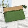 porte monnaie en coton pour filles, portefeuille portable mignon, sac à cartes
