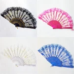 Éventail classique en dentelle Rose, éventail pliant à main pour femmes, éventails de danse, Flamenco espagnol, fête de mariage, accessoires d’été, cadeau Éventail classique en dentelle Rose, éventail pliant à main pour femmes, éventails de danse, Flamenco espagnol, fête de mariage, accessoires d’été, cadeau
