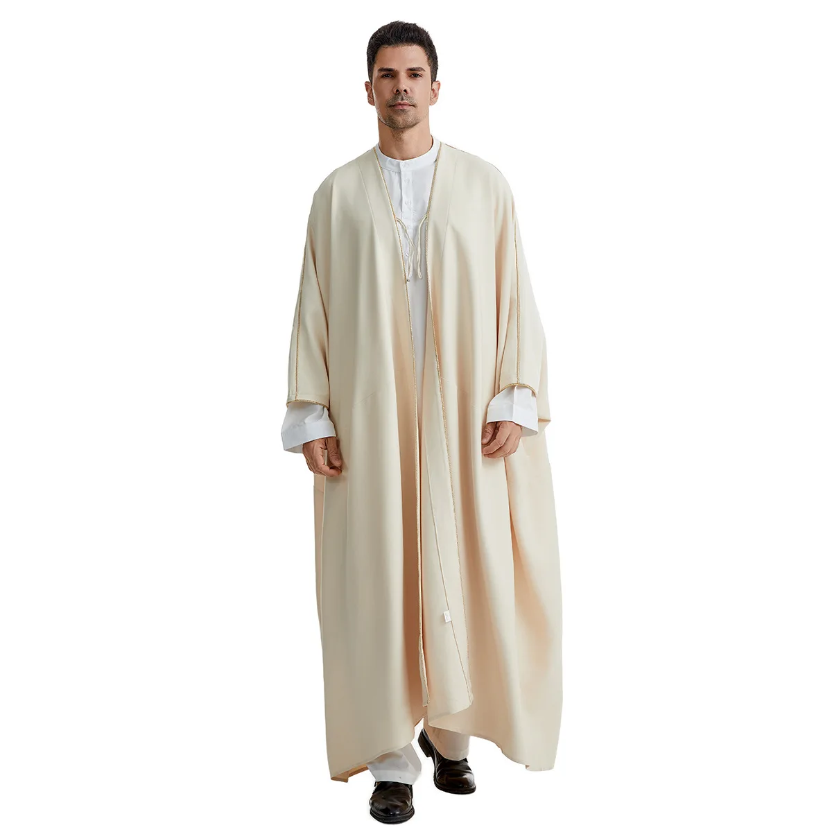 abaya 2024 nouveau style robe pour hommes, arabe, saoudien, iranien, dubaï, émirats arabes unis hommes musulmans mode vêtements d'extérieur m xl abaya 2024 nouveau style robe pour hommes, arabe, saoudien, iranien, dubaï, émirats arabes unis hommes musulmans mode vêtements d'extérieur m xl