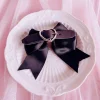 Épingle à cheveux gothique avec nœud papillon pour fille, pince à cheveux punk, épingle à cheveux halloween harajuku, 1pc