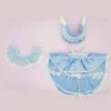 mini robe de cérémonie de 20cm, bleu et violet, bande de sauna beurre, robe de princesse, tenue formelle l'inventaire, vêtements beurre, accessoires de décoration