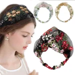 Femmes à large bord lavage du visage coréen broderie dentelle bandeau de cheveux coiffure cheveux accessoires Turban bandeau Femmes à large bord lavage du visage coréen broderie dentelle bandeau de cheveux coiffure cheveux accessoires Turban bandeau