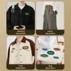Emblème ovale broderie tissu vêtements accessoires bricolage Badge autocollant lettre Patch ordinateur ParaIron-on Parches