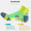 3/1 paires sport compression cheville chaussettes hommes femmes professionnel coupe basse fitness marathon course en plein air déodorant respirant sox