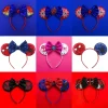 marvel super héros spider man bandeaux enfants avengers oreilles cheveux accessoires femmes iron man captain america's shield bandeau fille