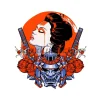 autocollants geisha japonais pour voiture, kayak, moto, drôle, étanche, coffre de moto, ordinateur portable, accessoires de voiture