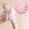 brosse à serviettes en nylon pour le dos, exfoliante, éponge de douche, accessoires de salle de bain, gant de toilette à friction japonais