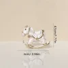 petit cheval à bascule, petite boîte à bijoux, boîte à boucles d'oreilles, jouet pour enfants, mini ornements