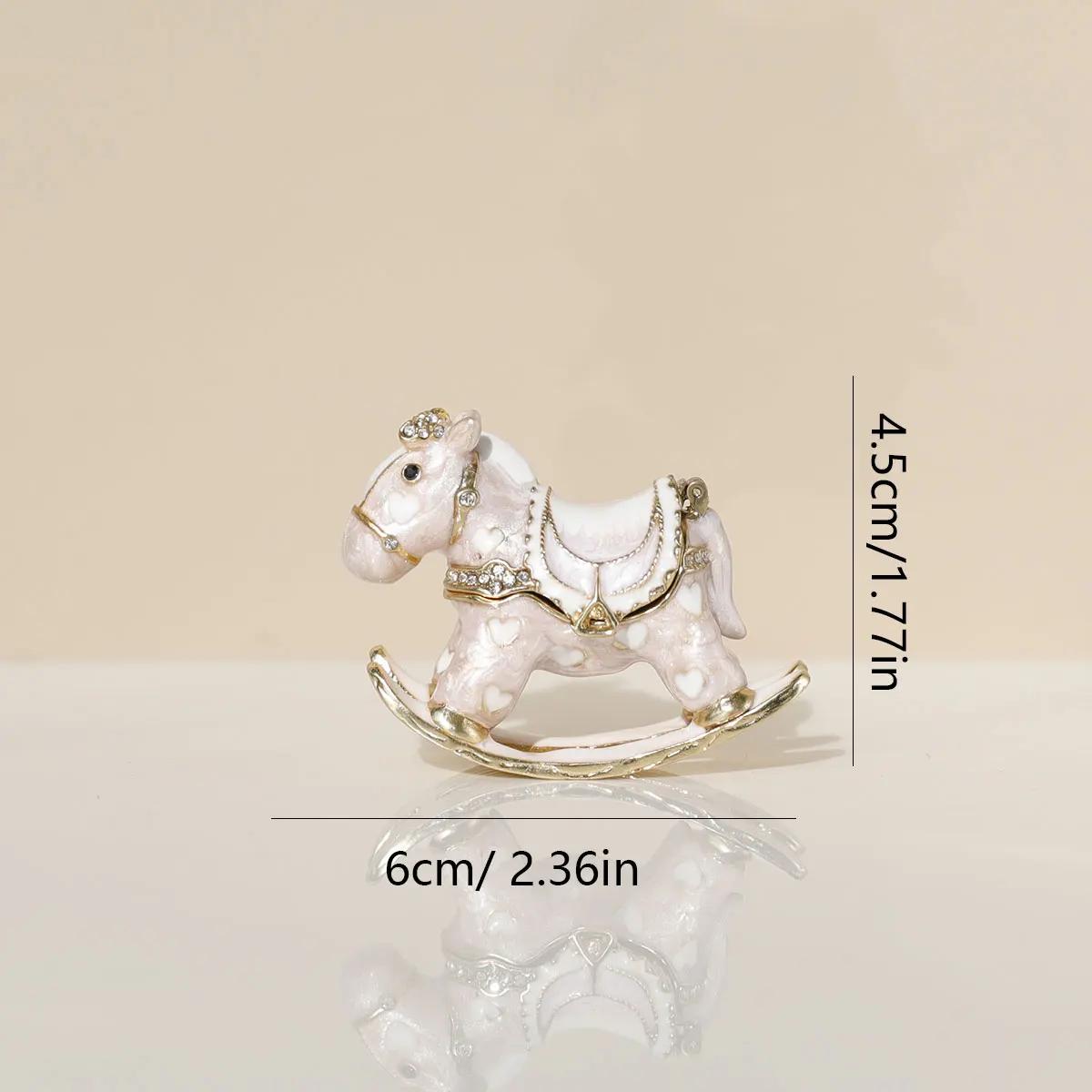 petit cheval à bascule, petite boîte à bijoux, boîte à boucles d'oreilles, jouet pour enfants, mini ornements petit cheval à bascule, petite boîte à bijoux, boîte à boucles d'oreilles, jouet pour enfants, mini ornements