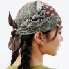 bandana bohème pour femmes et filles, couvre chef rétro, foulard de danse de rue, style funky, épices, cravate pour cheveux, écharpe carrée, décor