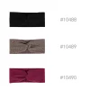 bandeau élastique croisé pour femme, turban tendance, enveloppement de sauna