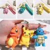 figurine originale de pikachu, porte clés de dessin animé à la mode, modèle décoratif de dessin animé pokémon, jouet de décoration de voiture pour enfants