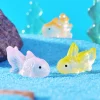 30 pièces modèle de poisson miniature maison de poupée jouet simulation carpe koi poisson rouge décor d'aquarium maison de jouet pour enfants micro ornement de paysage