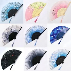 Nouveau ventilateur pliant Vintage rétro chinois japonais bambou main pliant ventilateur danse main ventilateur décoration de la maison ornements artisanat cadeau ventilateur Nouveau ventilateur pliant Vintage rétro chinois japonais bambou main pliant ventilateur danse main ventilateur décoration de la maison ornements artisanat cadeau ventilateur