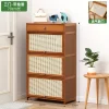 armoire à chaussures d'entrée haute avec porte rabattable pour couloir extérieur, unité d'entrée intégrée de grande capacité pour espaces étroits de la maison