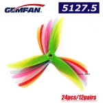Gemfan Proxy 5127.5, 24 pièces/12 paires, 5 pouces, 3 pales/tri pales, accessoires d’hélice FPV Freestyle pour pièces de Drone Freestyle de course FPV Gemfan Proxy 5127.5, 24 pièces/12 paires, 5 pouces, 3 pales/tri pales, accessoires d’hélice FPV Freestyle pour pièces de Drone Freestyle de course FPV