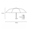 parapluie d'extérieur portable, résistant aux uv, de poche, à double usage, compact, pour femmes, protection solaire
