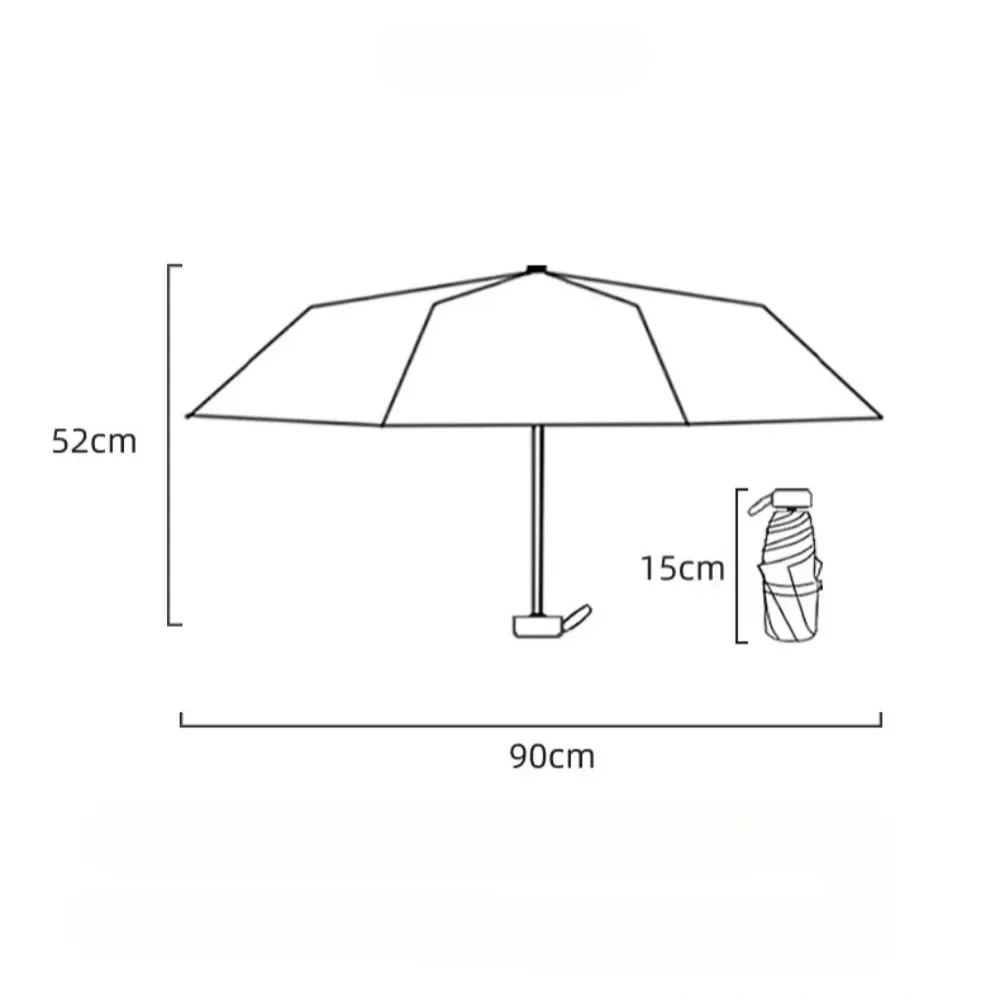 parapluie d'extérieur portable, résistant aux uv, de poche, à double usage, compact, pour femmes, protection solaire parapluie d'extérieur portable, résistant aux uv, de poche, à double usage, compact, pour femmes, protection solaire